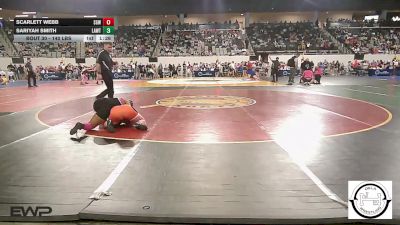 140 lbs Round Of 32 - Scarlett Webb, Sperry HS Girls vs Sariyah Smith, Lawton IKE