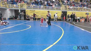 35 lbs Consolation - Haze Hurd, Pawhuska Elks Takedown vs Kobe Haderer, Redskins Wrestling Club