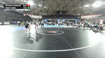 Boys 2A 165 lbs Semifinal - Brayden Bourboulis, North Mason vs Emmitt Priddy, Deer Park