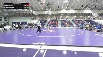 165 lbs Round 1 (10 Team) - Braden Getz, Marian University (IN) vs Jaiden Moore, Lindsey Wilson (Ky.)