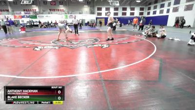 197 lbs Cons. Round 4 - Blake Becker, Avila vs Anthony Hackman, William Penn (Iowa)