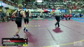 AA - 132 lbs Cons. Round 3 - John Hire, Missoula Sentinel vs Maximus DeWitt, Billings Senior High School