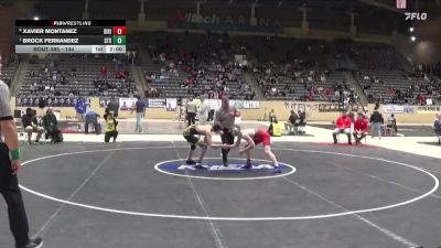 144 lbs Quarterfinal - Brock Fernandez, St. Xavier vs Xavier Montanez, Dixie Heights