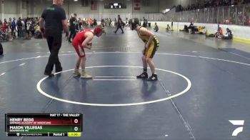 100 lbs Cons. Round 3 - Henry Begg, Simmons Academy Of Wrestling vs Mason Villegas, Downriver WC