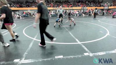40 lbs Rr Rnd 1 - Ameliah Ortiz, Bridge Creek Youth Wrestling vs Rowan Larsen, Blue Devil Wrestling