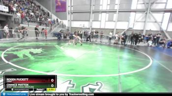 108 lbs Champ. Round 1 - Rogen Puckett, COWA vs Chance Mattox, Scrap Yard Garage Wrestling