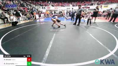 62-67 lbs Rr Rnd 2 - Paizley Minter, Wagoner Takedown Club vs Ahnna Grzymala, Checotah Matcats