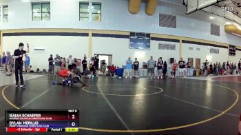 132 lbs Quarterfinal - Isaiah Schaefer, Maurer Coughlin Wrestling Club vs Dylan Merilus, Perry Meridian Wrestling Club