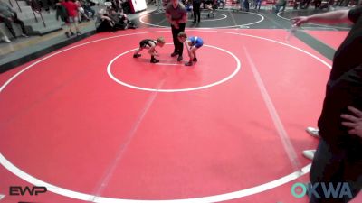 49 lbs Consi Of 8 #2 - Cord Jones, Tiger Trained Wrestling vs Oliver Tipton, Wyandotte Youth Wrestling