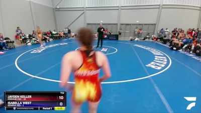 117 lbs Quarters & 1st Wb (16 Team) - Angelina Vargas, Missouri Fire vs Seanna McCarthy, Georgia Red