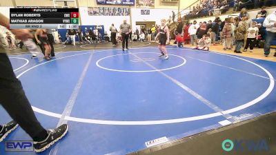 90 lbs Rr Rnd 2 - Dylan Roberts, Claremore Wrestling Club vs Mathias Aragon, Verdigris Youth Wrestling