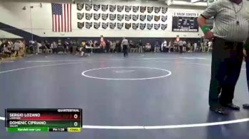 150 lbs Quarterfinal - Sergio Lozano, Lakeside vs Domenic Cipriano, Solon