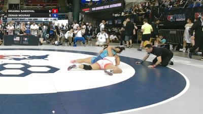 190 lbs Cons. Semis - Brianna Sandoval, New Jersey vs Zeinab Mourad, Florida