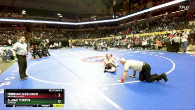 132 Class 3 lbs Cons. Round 3 - Blaine Turpin, Kearney vs Norman Schneider, Raytown South