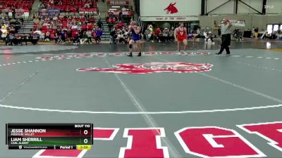 141 lbs Quarterfinal - Liam Sherrill, Carl Albert vs Jesse Shannon, Missouri Valley