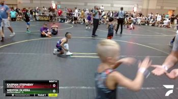 46 lbs Semis & 1st Wrestleback (8 Team) - Weston Olvera, Untouchables vs Kaspian Stepheny, Belding Black