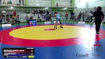 55kg Quarterfinal - Gryphon Jewett-White, Prince George WC vs Aroosh Bhatt, The ROC