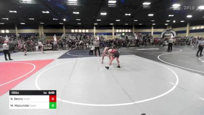 156 lbs Consi Of 16 #1 - Nicholas Benny, Thunder vs Massimo Mazumder, Snake Pit