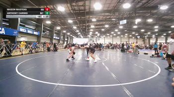 180 lbs Rr Rnd 1 - Mason Masters, Indiana Outlaws Gold - MS vs Anthony Caringi, Mat Warriors Gold MS - MS