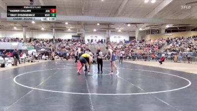 AA 215 lbs Champ. Round 1 - Troy Dyszkiewicz, Walker Valley High School vs Kaiden Collins, Jefferson Co. High School