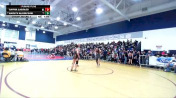 120 lbs Champ. Round 1 - Savina LaGrass, Hillcrest vs Kaitlyn Gustafson, Yucca Valley