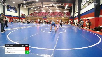 132 lbs Consolation - Tucker Alberty, Sapulpa vs Kellen Foster, Sand Springs JH (SS)