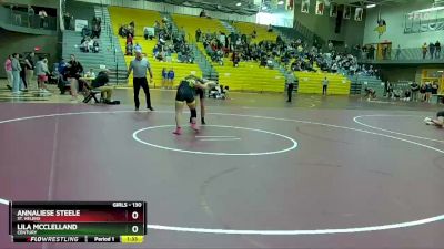 130 lbs Champ. Round 1 - Lila McClelland, Century vs Annaliese Steele, St. Helens