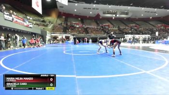 100 lbs 3rd Place Match - Maria Mejia Manzo, California vs Graciela Caro, California