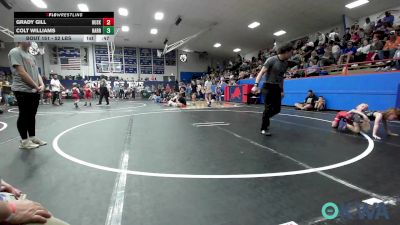 52 lbs Consolation - Grady Gill, Husky Wrestling Club vs Colt Williams, Harrah Little League Wrestling