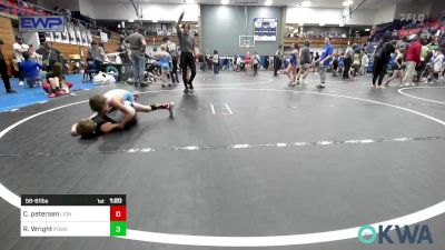 58-61 lbs Semifinal - Cayden Petersen, Lions Wrestling Academy vs Ronix Wright, Powerhouse Wrestling Club