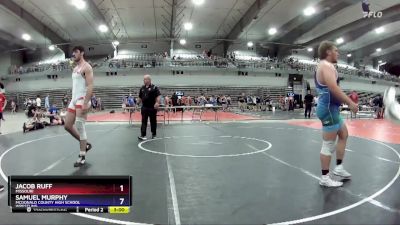 215 lbs Semifinal - Samuel Murphy, McDonald County High School Wrestling vs Jacob Ruff, Missouri