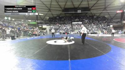 Boys 2A 144 lbs Semifinal - Porter Neklason, Black Hills vs Chase Weber, Burlington-Edison