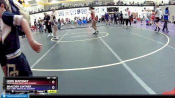 125 lbs Quarterfinal - Hope Senteney, Contenders Wrestling Academy vs Braeden Lintner, Red Cobra Wrestling Academy