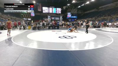 138 lbs Cons. Sub-rd Of 16 - Calan Manley, Oklahoma vs Jake Kos, Minnesota