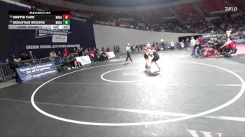 6A Boys 106 lbs Cons. Round 2 - Griffin Farr, McDaniel Boys vs Sebastian Brooks, McDaniel Boys