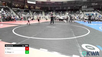 52 lbs Round Of 16 - Kayden Bass, Grove Takedown Club vs Charlotte Stopp, Tahlequah Wrestling Club