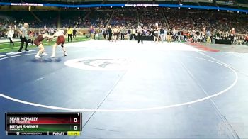 D1-157 lbs Champ. Round 1 - Sean McNally, U Of D Jesuit HS vs Bryan Shanks, Davison HS