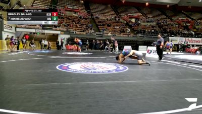 Cadet Boys Upper - 175 lbs Cons. Round 4 - Bradley Galang, El Camino SSF High School Wrestling vs Travis Alfaro, Legacy Wrestling Center