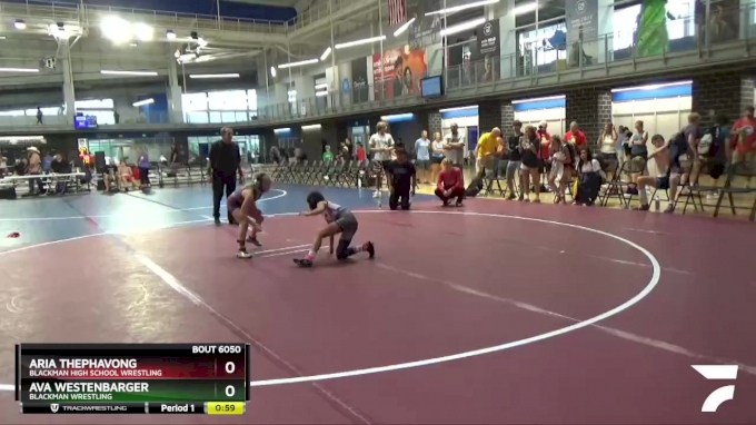 62 lbs Round 3 - Aria Thephavong, Blackman High School Wrestling vs Ava ...