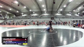 94-95 lbs Round 3 - Calliope Stewart, Hallsville Kids Club vs Falon Lykins, Bethany USA Wrestling Club