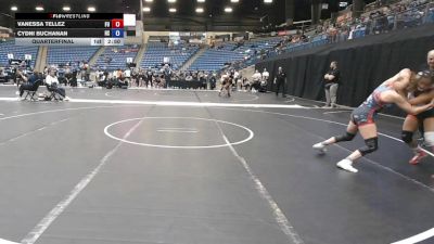 103 lbs Quarterfinal - Vanessa Tellez, Friends University vs Cydni Buchanan, High School