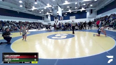 120 lbs Cons. Round 1 - Martin Lozano, Chino Hills vs Luke Castaneda, Santa Rosa Academy