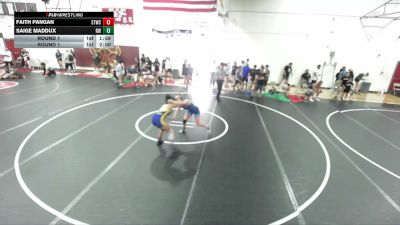 135 lbs Round 1 - Faith Pangan, Gahr High School vs Saige Maddux, Reign WC