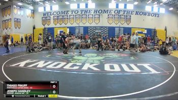 106 lbs Champ Round 1 (16 Team) - Thiago Finuff, Panhandle Gator Dogs vs Joseph Handley, George Jenkins WC