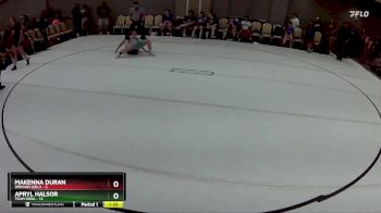 123 lbs Round 4 (8 Team) - Apryl Halsor, Team Iowa vs Makenna Duran, Oregon Girls