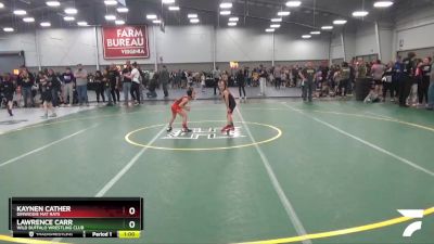 49 lbs Cons. Round 5 - Lawrence Carr, Wild Buffalo Wrestling Club vs Kaynen Cather, Dinwiddie Mat Rats