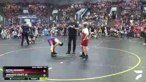 112 lbs Champ. Round 1 - Alton Kennedy, Lowell WC vs Jeremiah Craft Jr, Mason WC