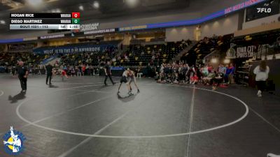 113 lbs 9th Place Match - Hogan Rice, Woodstock (Marian) vs Diego Martinez, Woodstock (Marian)