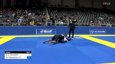 ALEJANDRO A. SALAZAR vs MARK FRANCESCUTTI 2022 Pan IBJJF Jiu-Jitsu No-Gi Championship