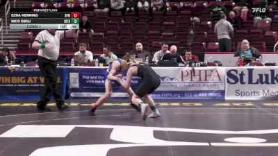 107 lbs Consi 1 - Ezra Henning, Spring Grove vs Nico Emili, Bethlehem Cath